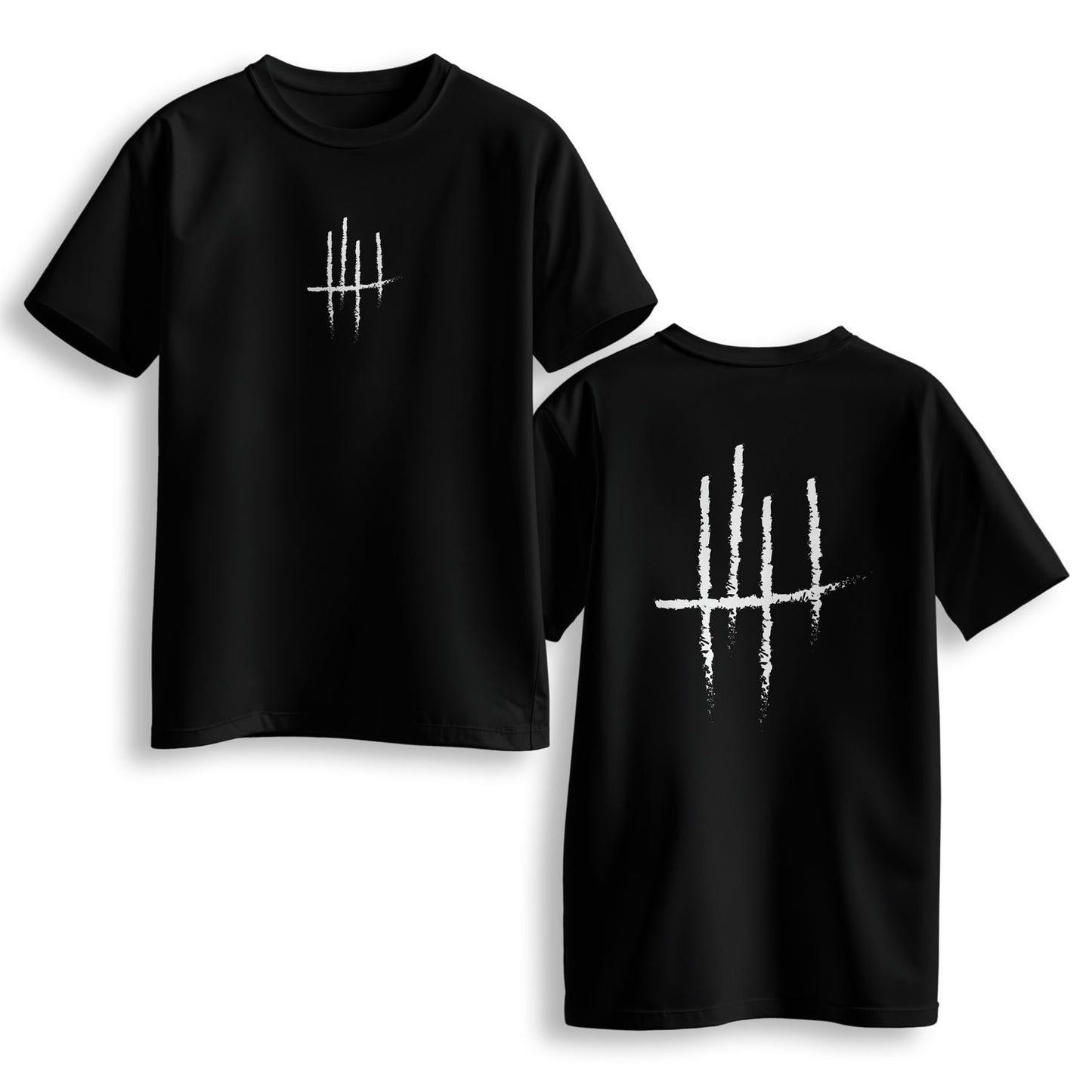 "218" Black T-Shirt