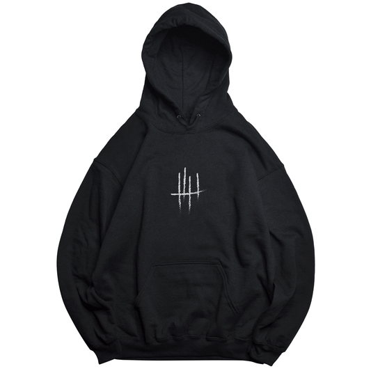 "218" Black Hoodie